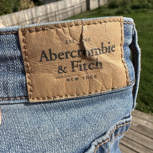 Abercrombie Fitch Signature Coll. Jeans Skinny Size 28 Distressed 29.5 X 26.75” - Picture 11 of 11